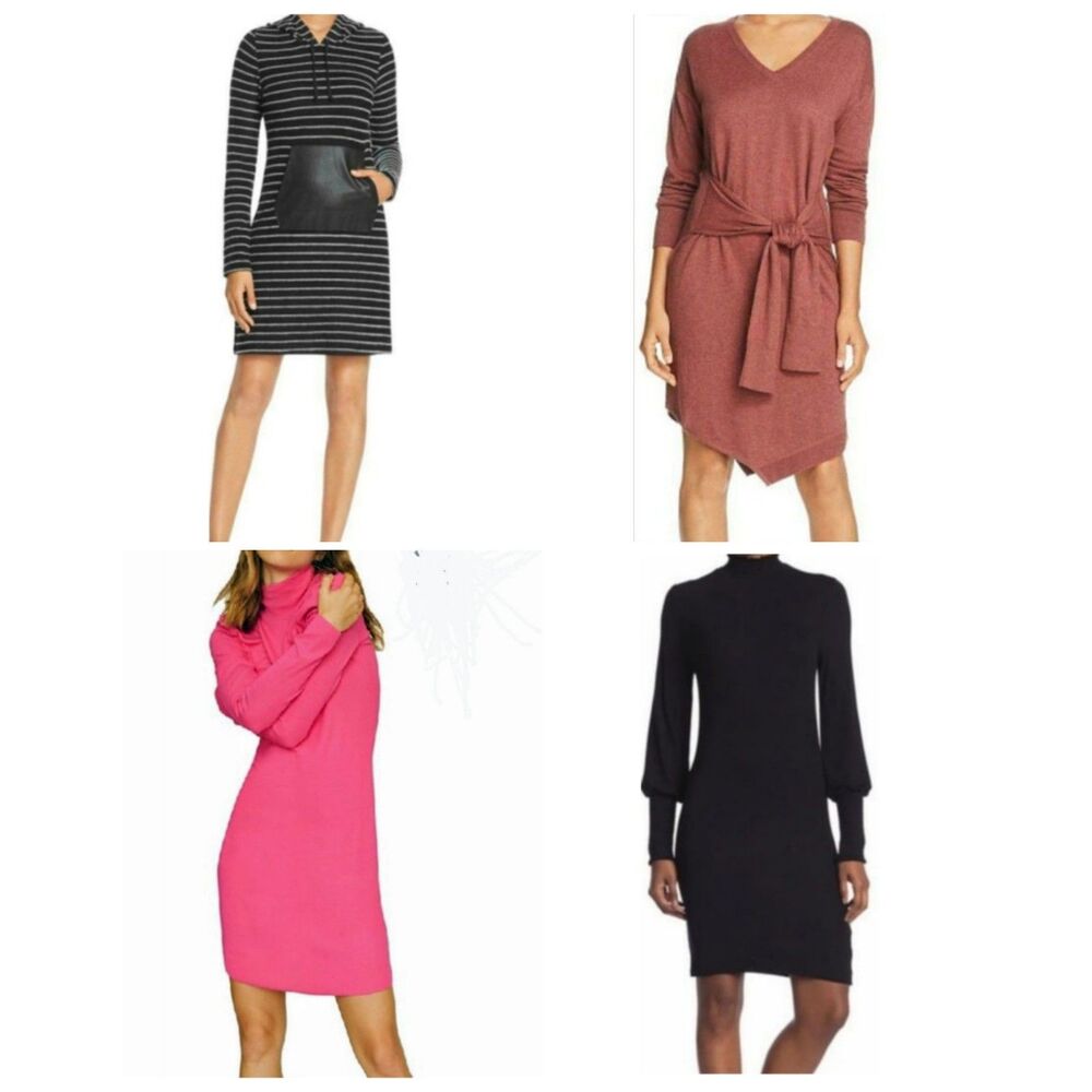 NWT 4 Piece Long Sleeve Dress Lot -Large- Robert Michaels Kenneth Cole Sanctuary